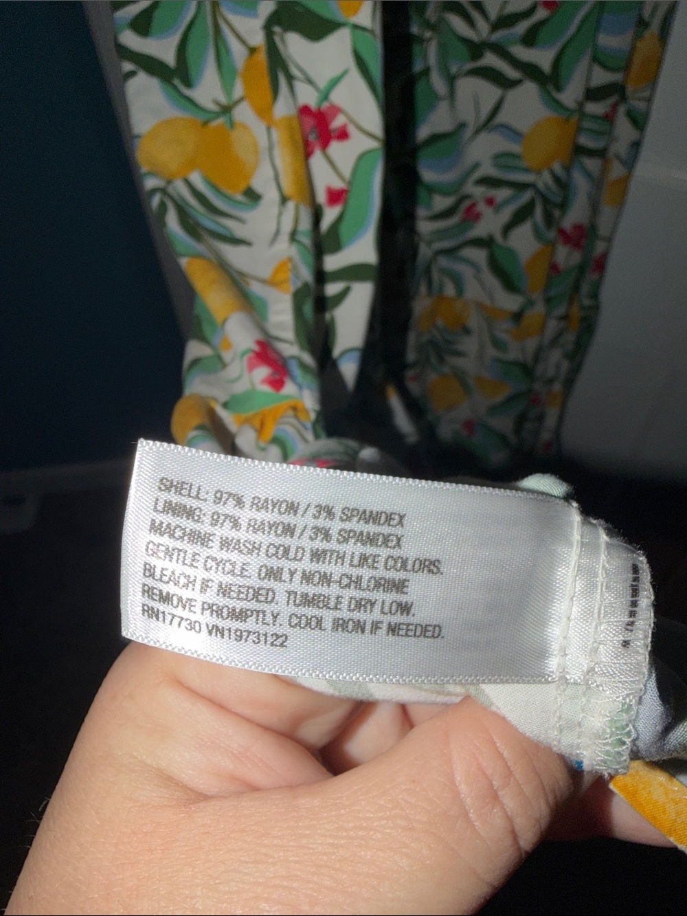 Ava & Viv Yellow Lemon Print Midi Dress - Picture 8 of 9